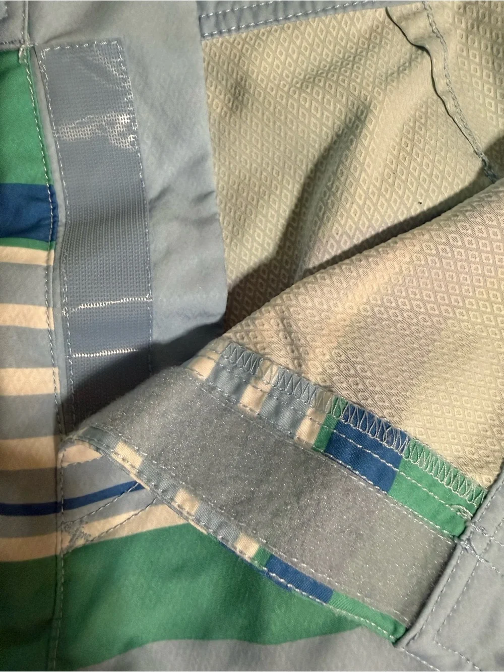 Vineyard Vines Board Shorts Men’s 34 Blue Green Stripe Swim Trunks
